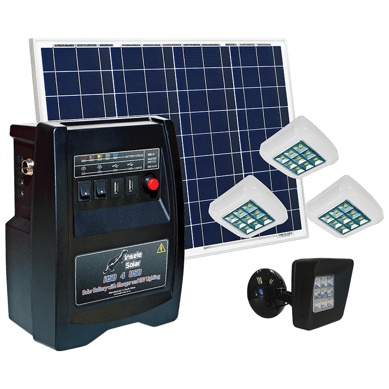 INSELE I150 4 USB 3XWM 1XFL - 12V DC Solar System
