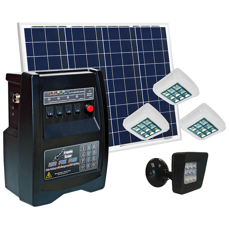 INSELE I150 PRE PAID 3XWM 1XFL - 12V DC Solar System