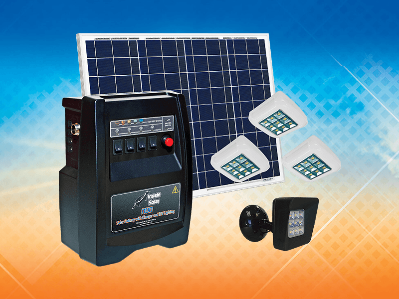 Insele I100 3XWM 1XFL - 12V DC Solar System